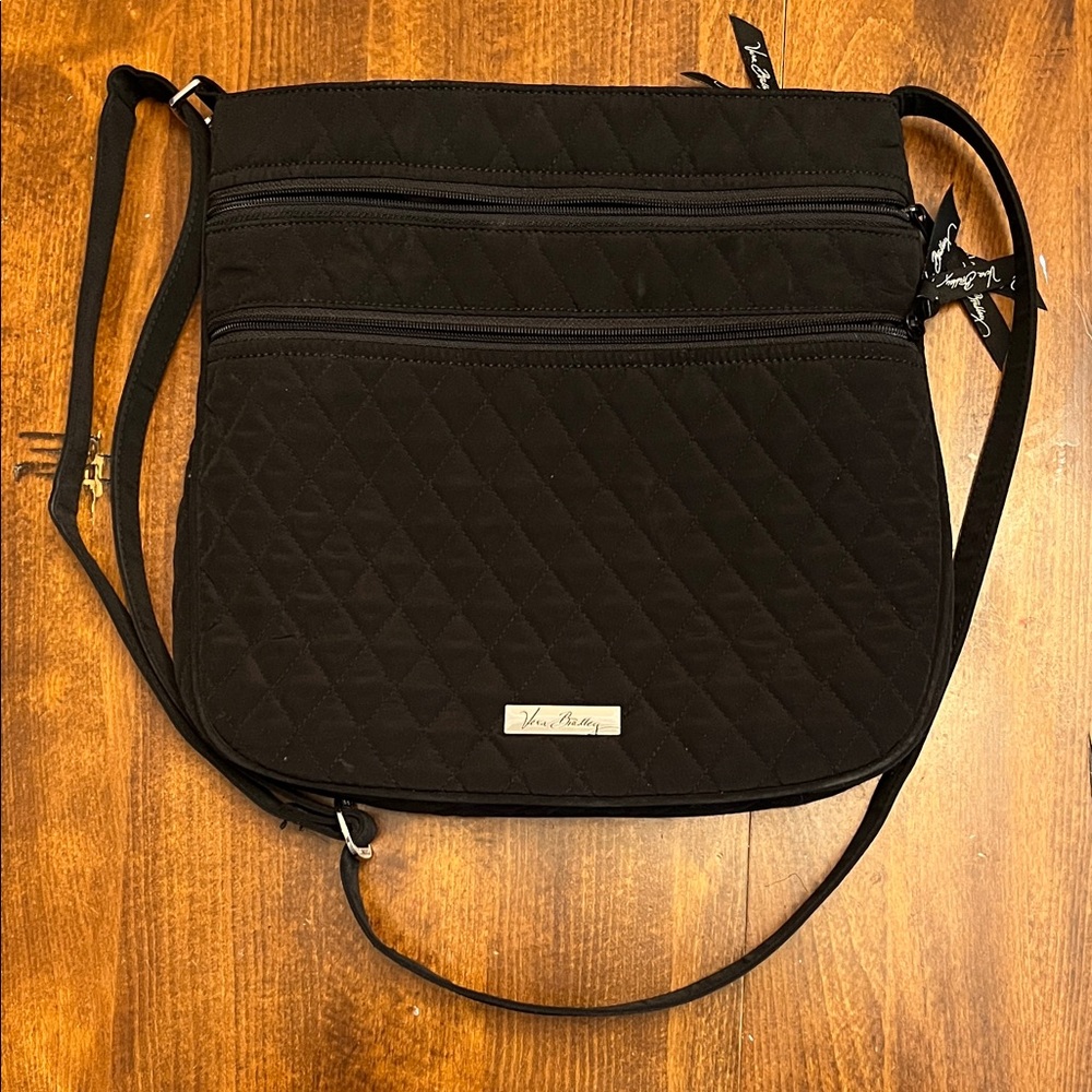 Vera Bradley Black Quilted Crossbody Bag